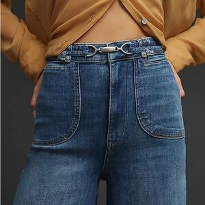 Pilcro uptown high-rise wide leg jeans